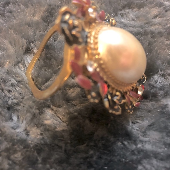 Scarf Clip - Pearl+Roses Design NEW - Picture 2 of 4